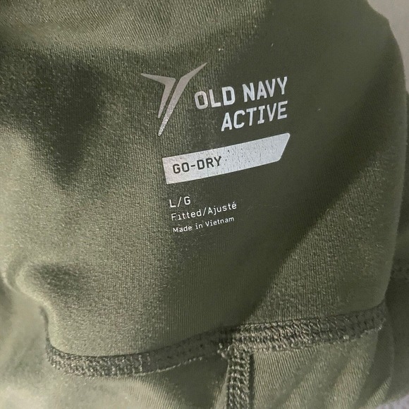 Old Navy Active Leggings Women's Small Pull On‎ Compression Green Fitted - Picture 2 of 5